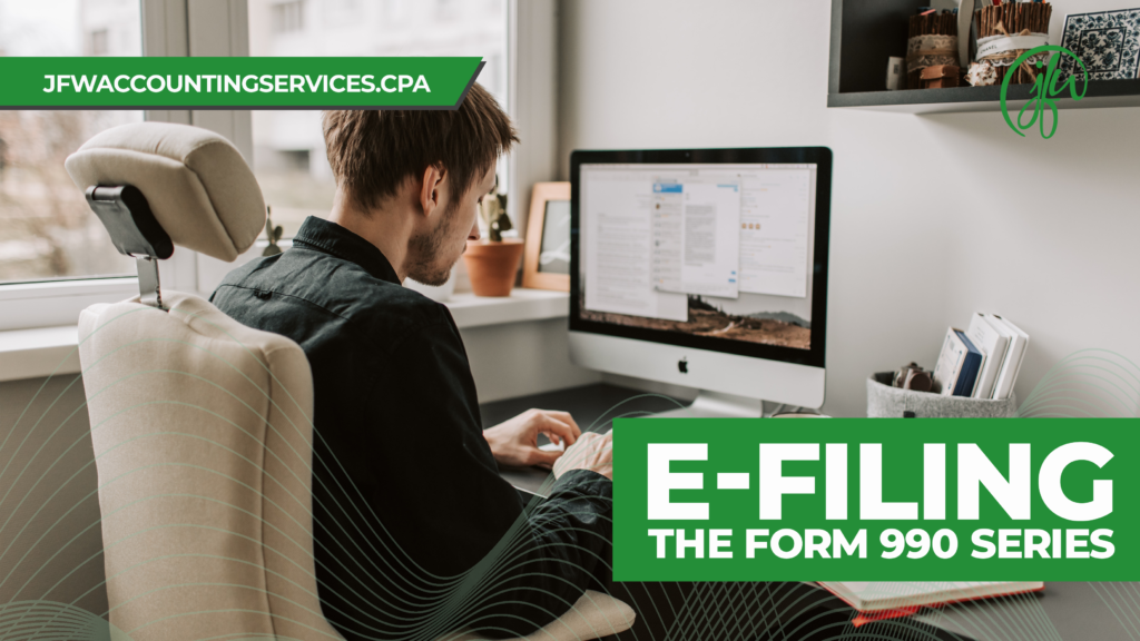E-filing the Form 990 series